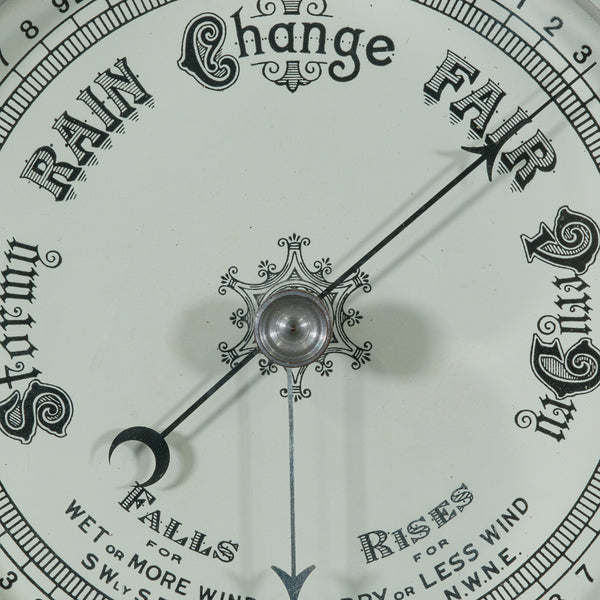 Antique Ship's Bulkhead Barometer, English Brass, Maritime Instrument, Victorian