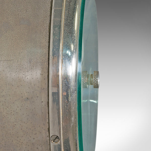 Antique Ship's Bulkhead Barometer, English Brass, Maritime Instrument, Victorian