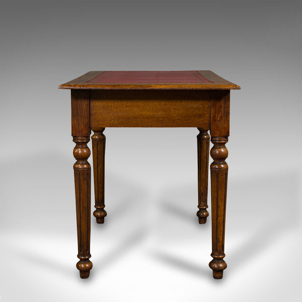 Small Antique Correspondence Table, Scottish Oak, Writing Desk, Aesthetic Period