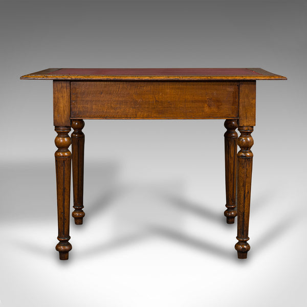 Small Antique Correspondence Table, Scottish Oak, Writing Desk, Aesthetic Period