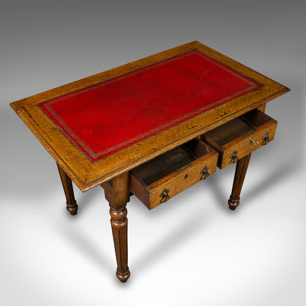Small Antique Correspondence Table, Scottish Oak, Writing Desk, Aesthetic Period