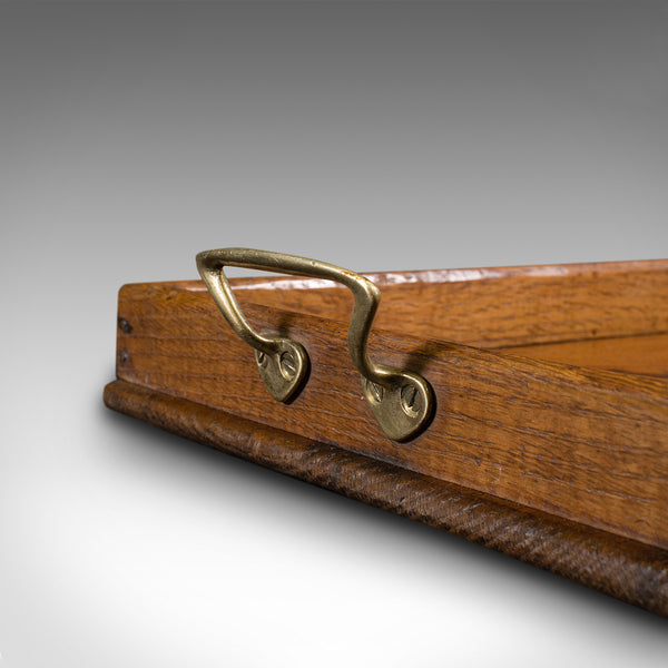Trio Of Antique Serving Trays, English, Oak, Nesting Set, Georgian, Circa 1800