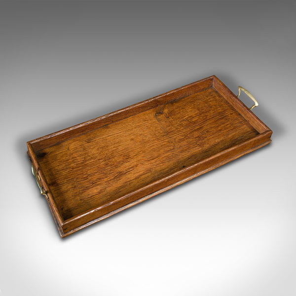 Trio Of Antique Serving Trays, English, Oak, Nesting Set, Georgian, Circa 1800