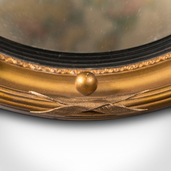 Vintage Porthole Mirror, English, Decorative, Hall, Lounge, Regency Revival