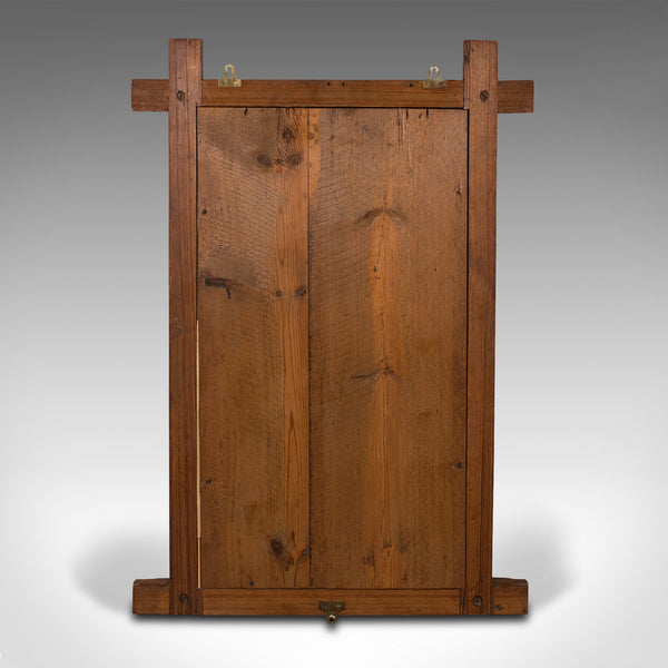 Antique Girandole Pier Mirror, English, Pitch Pine, Aesthetic Period, Victorian