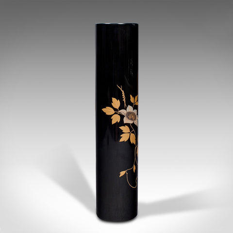 Small Vintage Stem Vase, Japanese, Lacquer, Slim Posy Pot, Art Deco, Circa 1940
