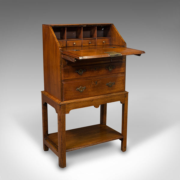 Small Antique Apprentice's Bureau, English, Writing Cabinet, Desk, Victorian