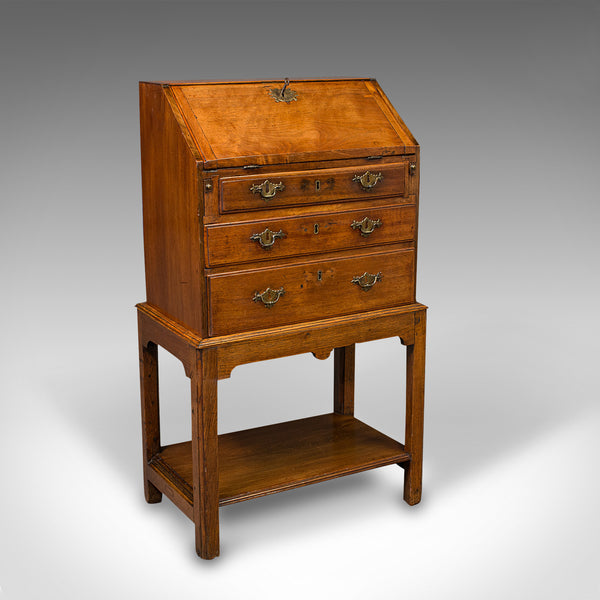 Small Antique Apprentice's Bureau, English, Writing Cabinet, Desk, Victorian