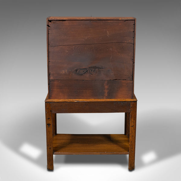 Small Antique Apprentice's Bureau, English, Writing Cabinet, Desk, Victorian