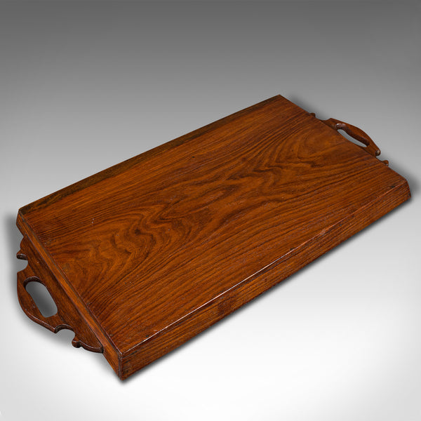 Vintage Inlaid Serving Tray, English, Walnut, Afternoon Tea, Art Deco, C.1940