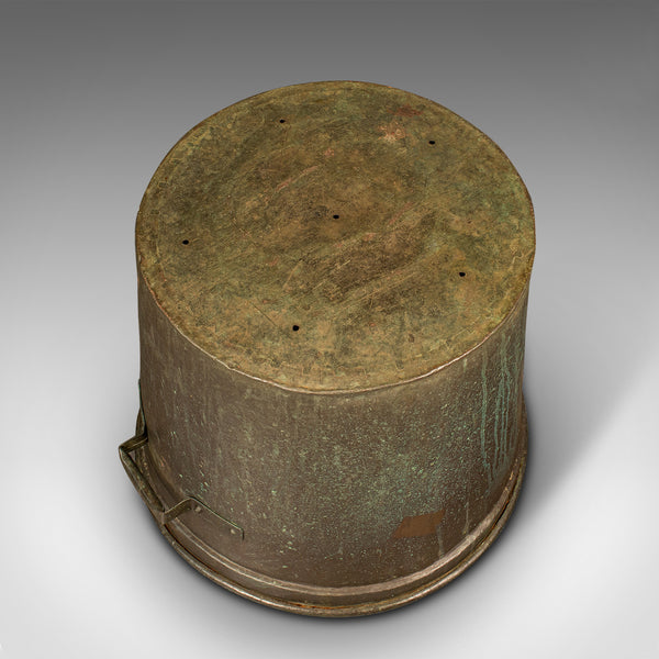 Large Antique Planter, English, Copper, Log Bucket, Fireside, Victorian, C.1850