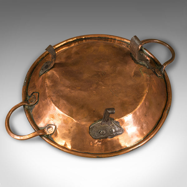 Antique Cooking Dish, English, Copper, Decorative Tray, Historic, Georgian, 1750