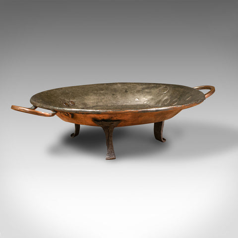 Antique Cooking Dish, English, Copper, Decorative Tray, Historic, Georgian, 1750