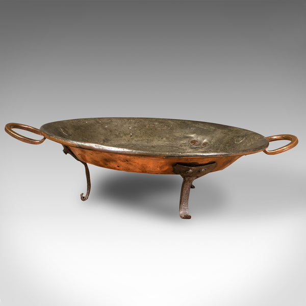 Antique Cooking Dish, English, Copper, Decorative Tray, Historic, Georgian, 1750