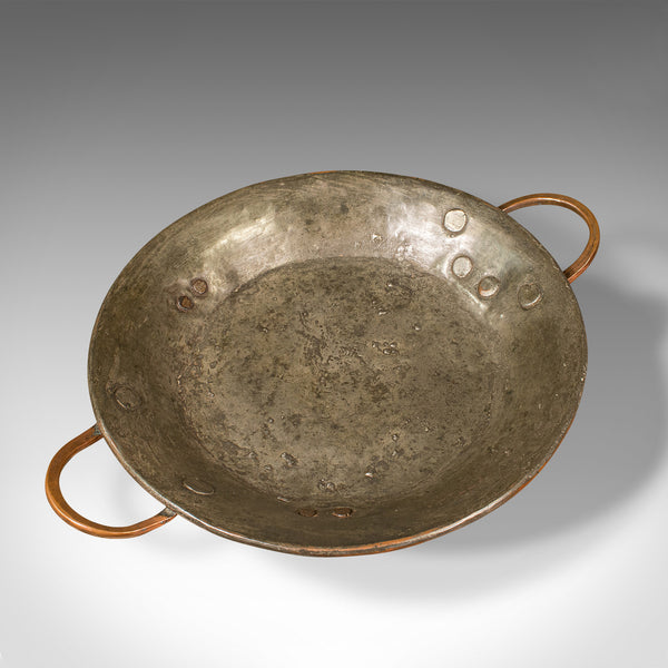 Antique Cooking Dish, English, Copper, Decorative Tray, Historic, Georgian, 1750