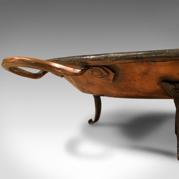 Antique Cooking Dish, English, Copper, Decorative Tray, Historic, Georgian, 1750