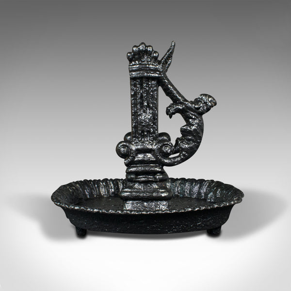 Antique Boot Scraper and Pull, English, Cast Iron Entrance Scrape, Late Georgian
