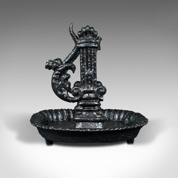 Antique Boot Scraper and Pull, English, Cast Iron Entrance Scrape, Late Georgian