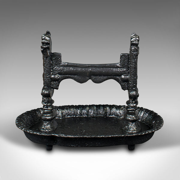 Antique Boot Scraper and Pull, English, Cast Iron Entrance Scrape, Late Georgian