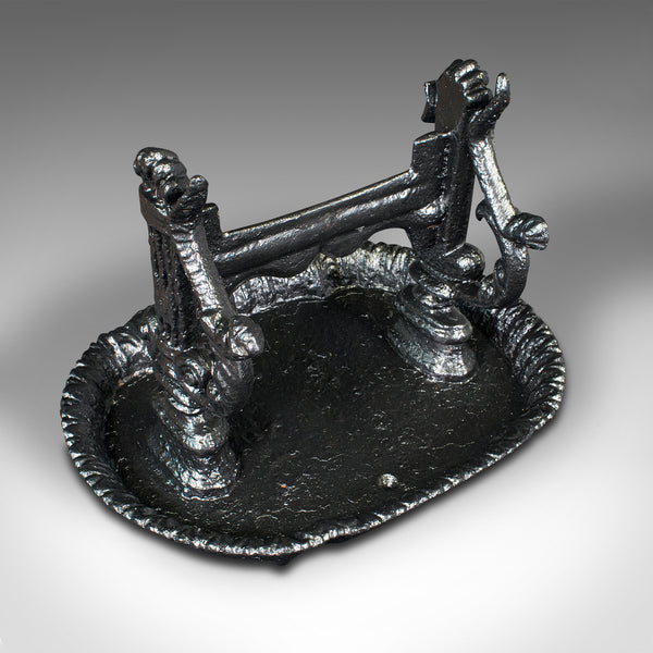 Antique Boot Scraper and Pull, English, Cast Iron Entrance Scrape, Late Georgian