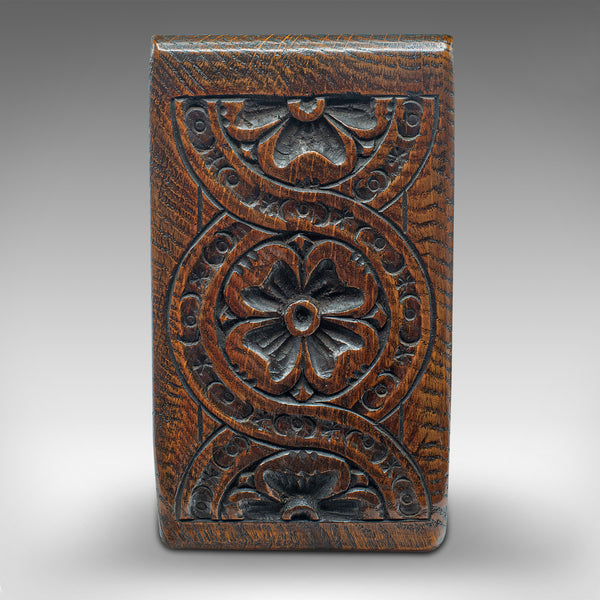 Pair Of Antique Bookends, Scottish, Oak, Decorative Book Rest, Gothic, Victorian
