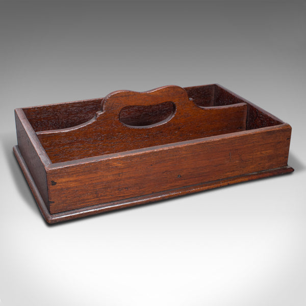 Antique Valet's Tray, English, Walnut, Cutlery Box, Tools, Victorian, Circa 1880
