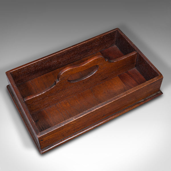 Antique Valet's Tray, English, Walnut, Cutlery Box, Tools, Victorian, Circa 1880