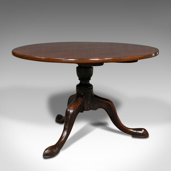 Antique Tilt Top Table, English, Wine, Afternoon Tea, Early Georgian, Circa 1750