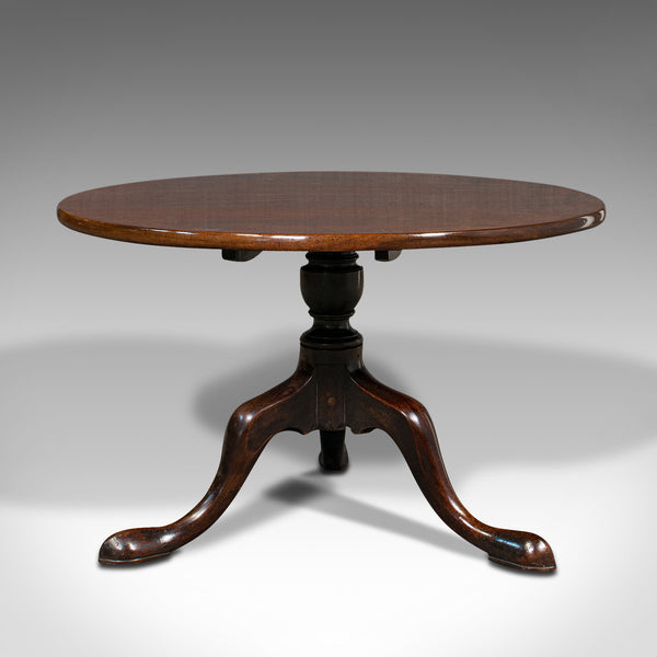 Antique Tilt Top Table, English, Wine, Afternoon Tea, Early Georgian, Circa 1750