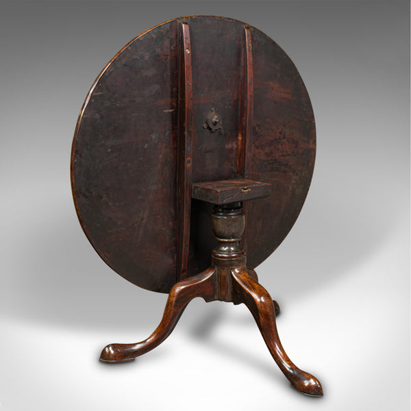 Antique Tilt Top Table, English, Wine, Afternoon Tea, Early Georgian, Circa 1750