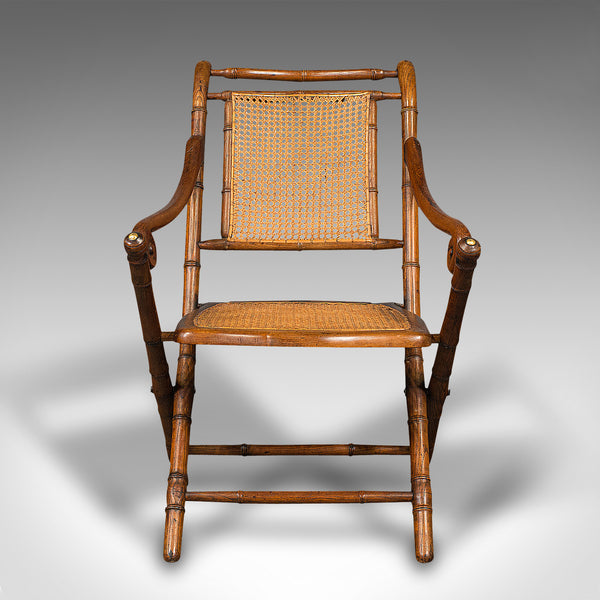 Antique Veranda Chair, Anglo Indian, Bentwood, Colonial Seat, Victorian, C.1870