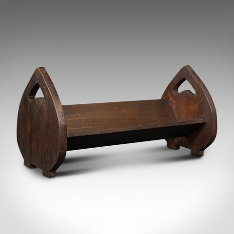 Vintage Book Trough, English, Pine, Novel Rack, Late 20th Century, Circa 1970