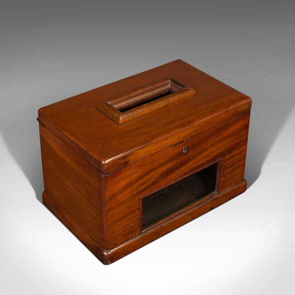 Antique Hotel Post Box, English, Telegram, Ballot Case, Victorian, Circa 1900