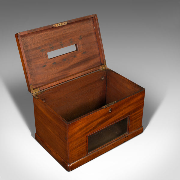 Antique Hotel Post Box, English, Telegram, Ballot Case, Victorian, Circa 1900