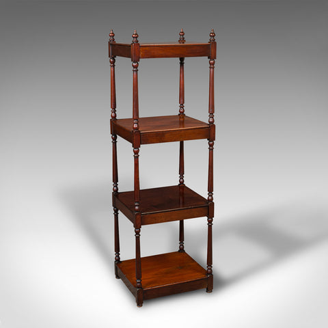 Antique Display Whatnot, English, 4 Tier, Ornament Stand, Regency, Circa 1820