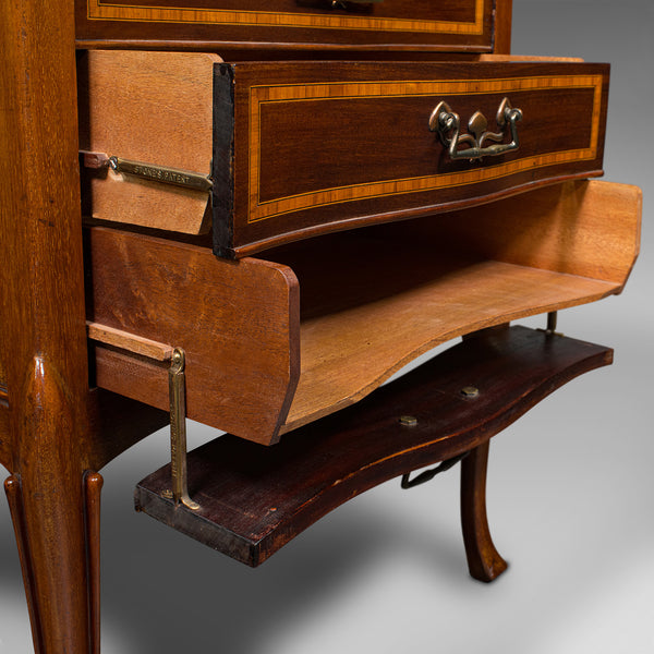 Antique Music Cabinet, English, Document, Specimen Drawers, Edwardian, C.1910
