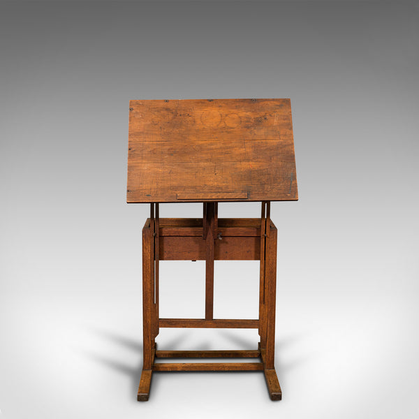 Antique Artist's Easel, English, Oak, Adjustable, Rest, Lectern, Edwardian, 1910