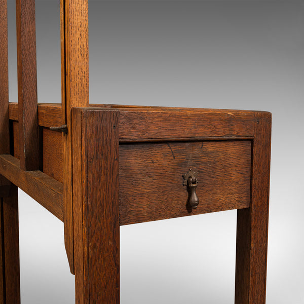 Antique Artist's Easel, English, Oak, Adjustable, Rest, Lectern, Edwardian, 1910