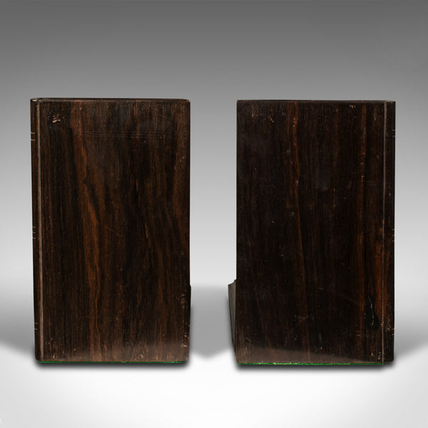 Pair Of Antique Elephant Bookends, Anglo Indian, Ebony, Decorative, Book Rest