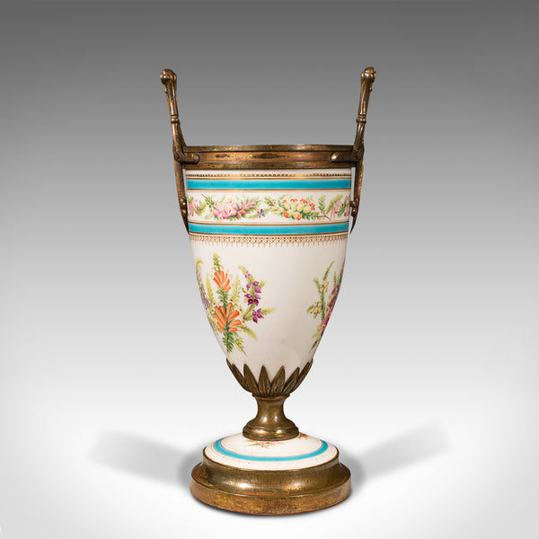 Antique Mantlepiece Jardiniere, French, Ceramic, Display, Planter, Victorian