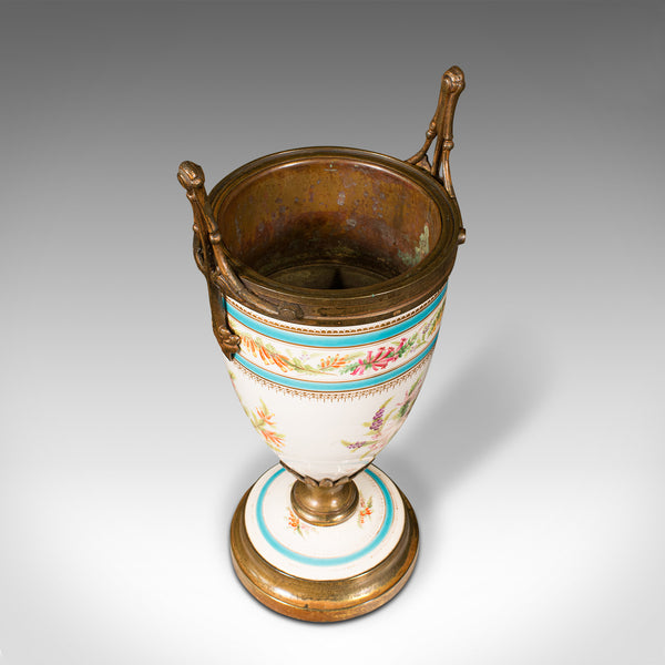 Antique Mantlepiece Jardiniere, French, Ceramic, Display, Planter, Victorian