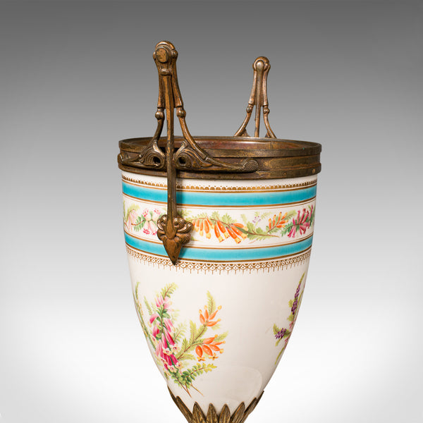 Antique Mantlepiece Jardiniere, French, Ceramic, Display, Planter, Victorian