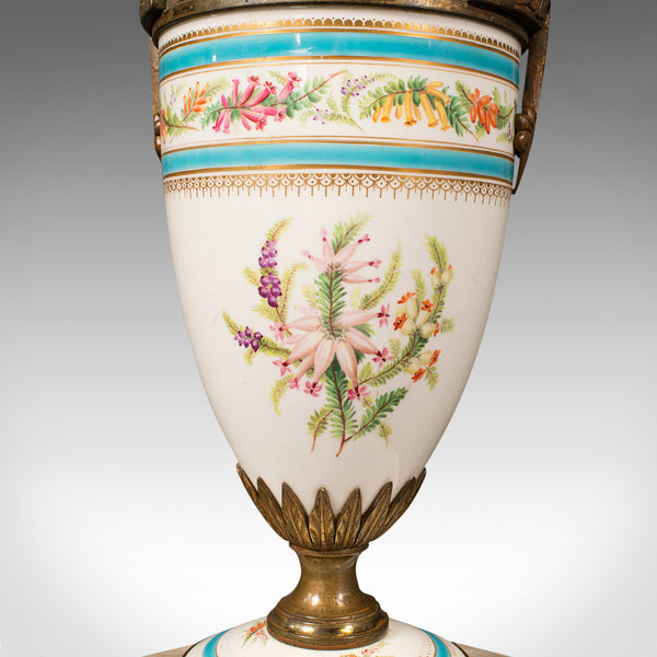 Antique Mantlepiece Jardiniere, French, Ceramic, Display, Planter, Victorian