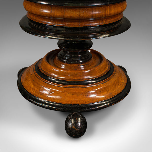 Antique Fireside Store, Dutch, Walnut, Jardiniere, Log Bin, Victorian, C.1900