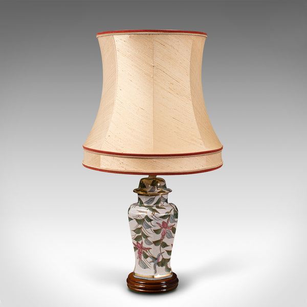 Vintage Table Lamp, Chinese, Ceramic, Decorative Light, Art Deco, Circa 1940