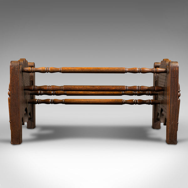 Antique Book Trough, Scottish, Oak, Novel Stand, Aesthetic Period, Victorian