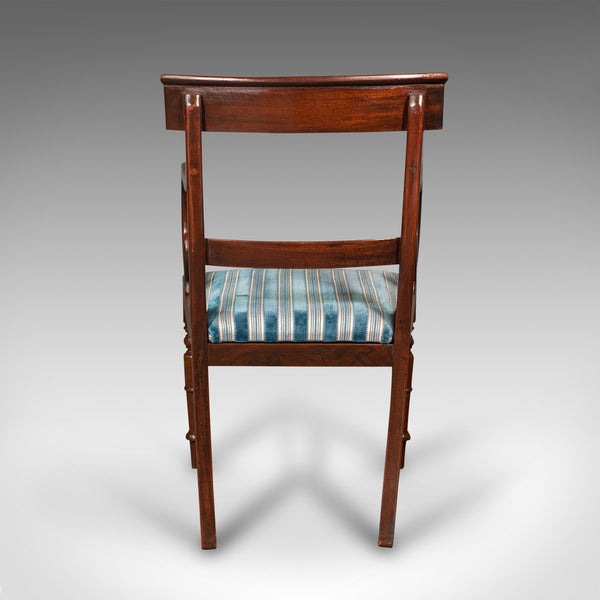 Antique Elbow Chair, English, Armchair, Desk, Scroll Arm, Regency, Circa 1820