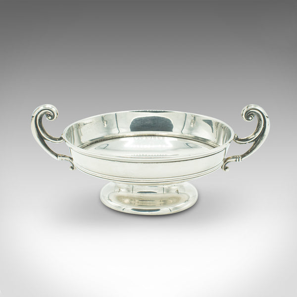 Pair Of Antique Bonbon Dishes, English, Sterling Silver, Serving Bowl, Edwardian