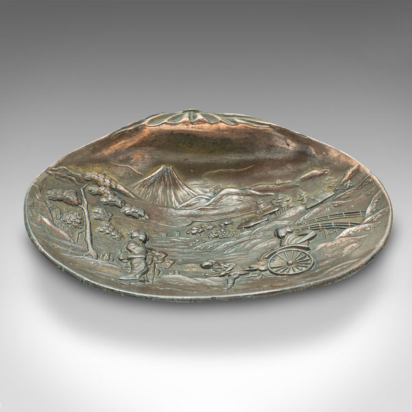 Pair Of Antique Momo Dishes, Japanese, Serving Tray, Meiji, Victorian, C.1900