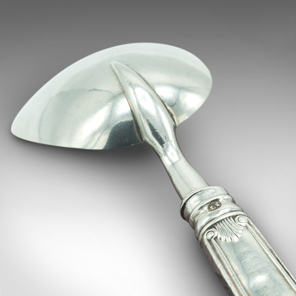 Antique Sugar Spoon, English, Sterling Silver, Hallmark, Georgian, Dated 1780